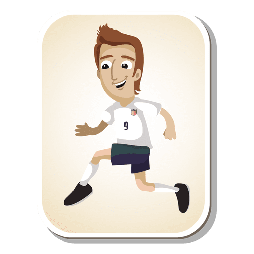Dibujos animados de jugador de fútbol de Estados Unidos Diseño PNG