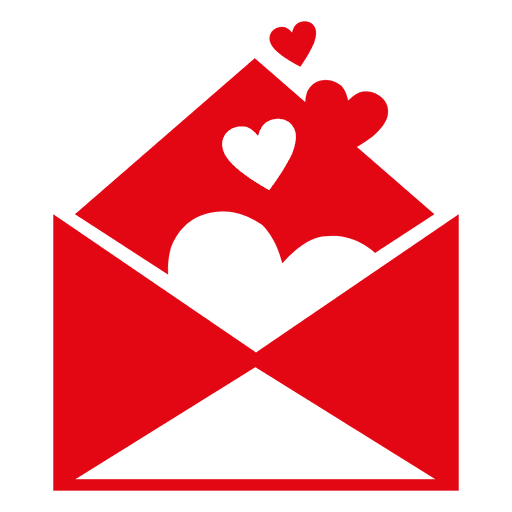 Valentine envelop PNG Design