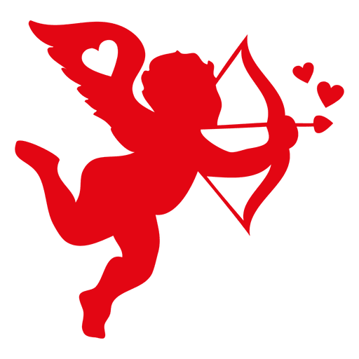 Valentine red cupid PNG Design