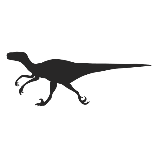 Silhueta de velociraptor Desenho PNG