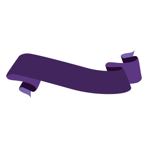 Wavy purple ribbon PNG Design