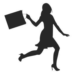 Woman carrying shopping bags 1 PNG Design Transparent PNG