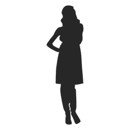 Mujer posando moda 1 Diseño PNG