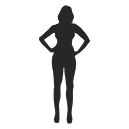Woman posing for fashion PNG Design Transparent PNG