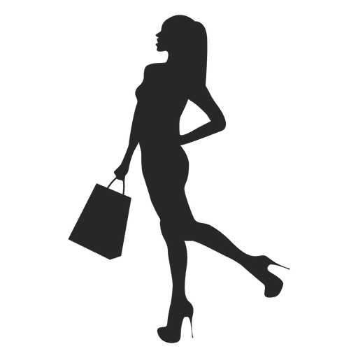 Woman with shopping bags - Transparent PNG & SVG vector file