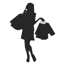 Fashion Lady holding shopping bags - Vector download