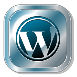 Wordpress metallic button PNG Design