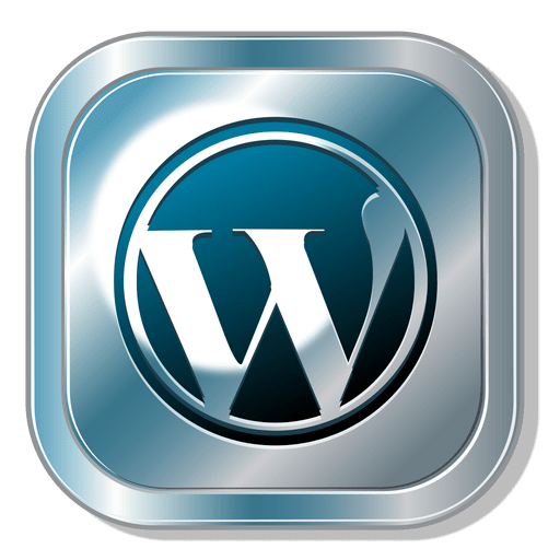 Wordpress-Metallic-Schaltfl?che PNG-Design
