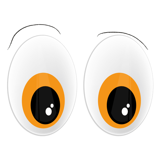 Cartoonish Augen PNG-Design