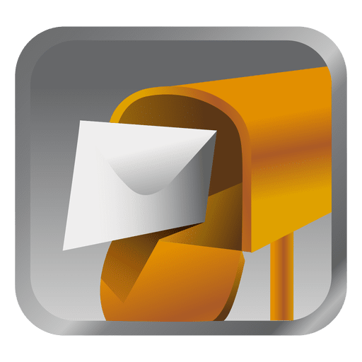 Yellow message box icon PNG Design
