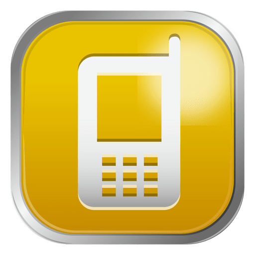 Download Yellow mobile icon - Transparent PNG & SVG vector file