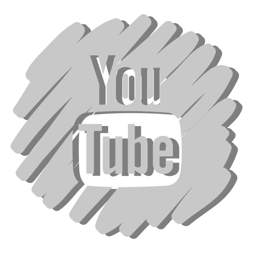 Youtube verzerrtes Symbol PNG-Design