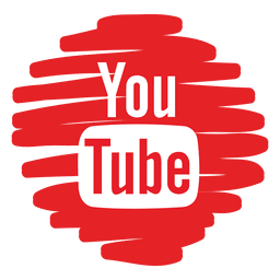 Youtube distorted round icon PNG Design