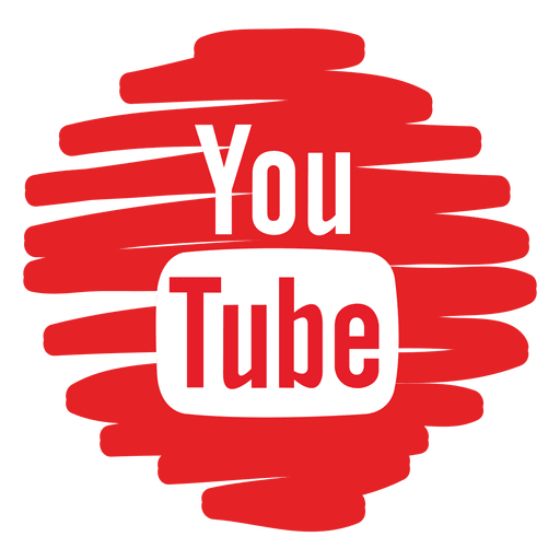 Youtube icono redondo distorsionado Diseño PNG