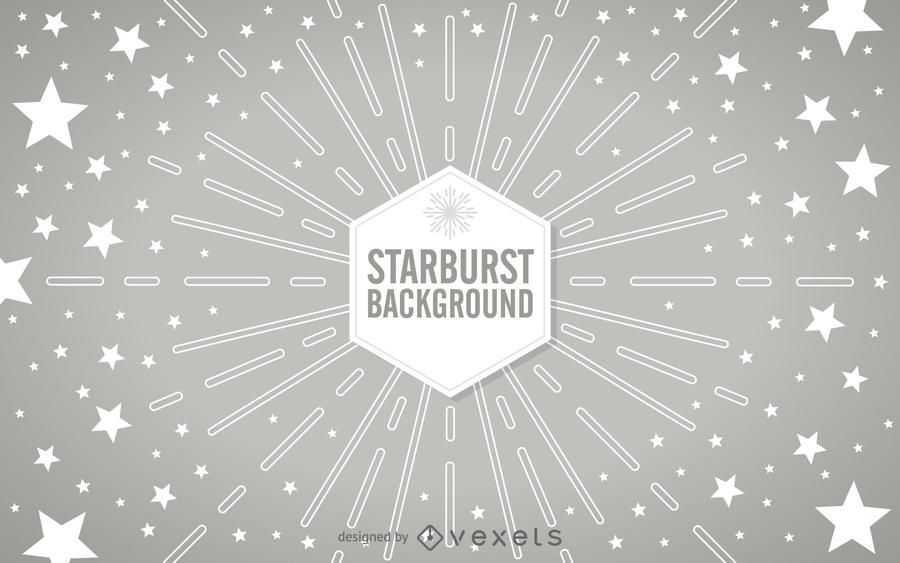 Geometric starburst with stars Geometric starburst with stars