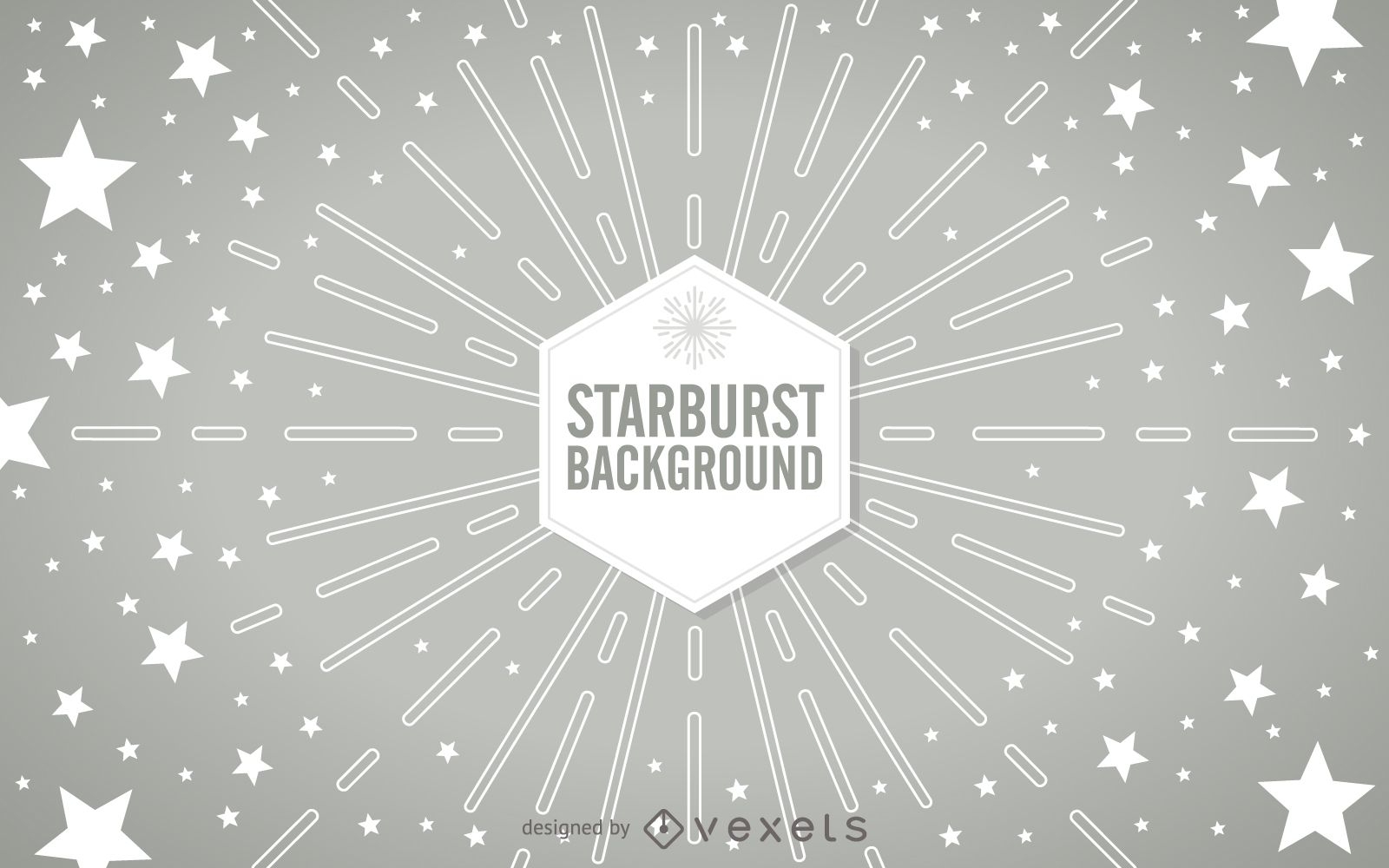 Geometric starburst with stars