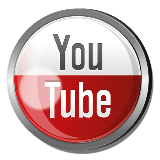 Youtube Round Metal Button Transparent Png Svg Vector