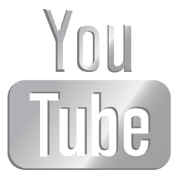 Youtube silver icon PNG Design