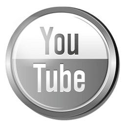 Silbernes Youtube-Logo PNG-Design Transparent PNG