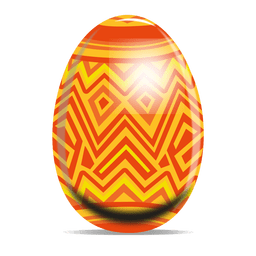 Ovo da Páscoa em ziguezague Desenho PNG