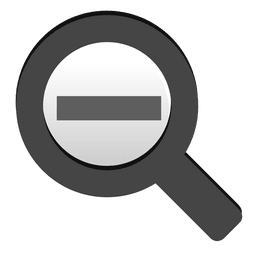 Zoom out button PNG Design
