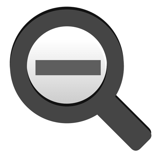 Zoom out button PNG Design