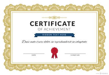 Certificado de fabricante de realização Certificado de fabricante de realização