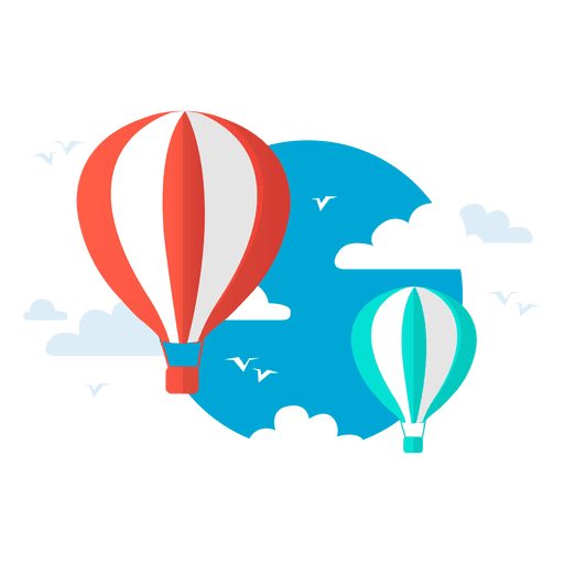 Ballon Hei?luftflug PNG-Design