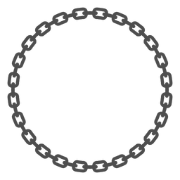 Chain round links PNG Design Transparent PNG