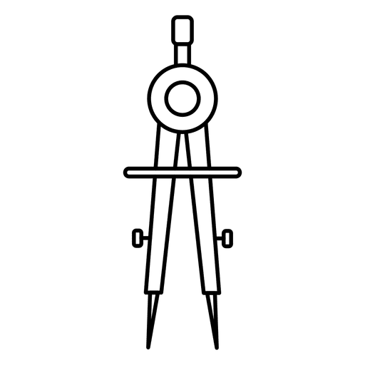 Compass arc technical drawing PNG Design