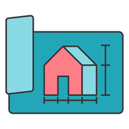 Desenhos de dimensões do projeto de construção Desenho PNG