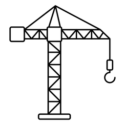 Crane lift displacement  PNG Design