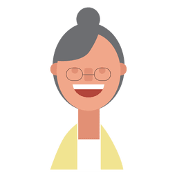 Abuela bollo feliz Diseño PNG