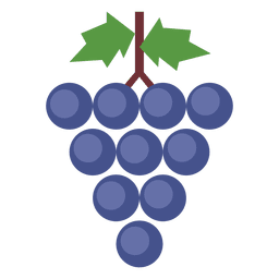 Cacho de folhas de uva Transparent PNG