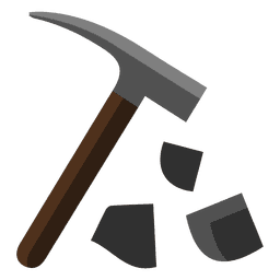 Martelo quebrado Desenho PNG