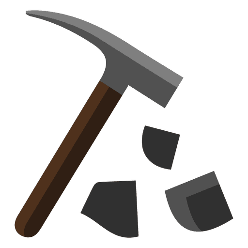 Hammer gebrochenes Werkzeug PNG-Design
