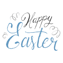 Fröhliche Ostern Stift Konfetti PNG-Design