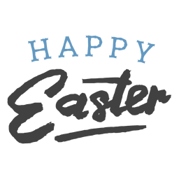 Feliz pascua confeti simple negrita Diseño PNG
