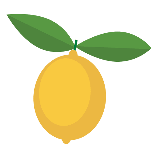 Zitronengelbe Blätter PNG-Design