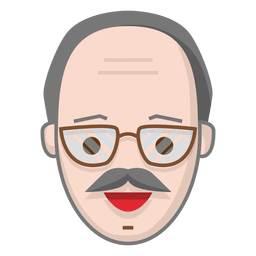 Homem bigode hairless Desenho PNG
