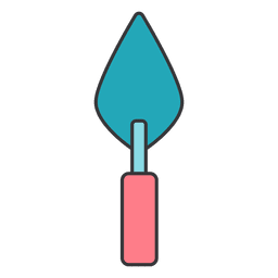 Herramienta de paleta de albañilería de hormigón Diseño PNG
