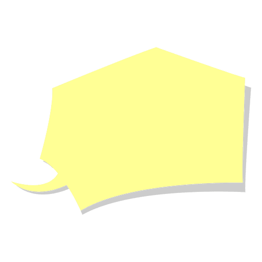 Ger?uschkomische gelbe Wolke PNG-Design
