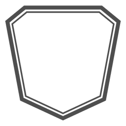 Emblema assimétrico poligonal Desenho PNG