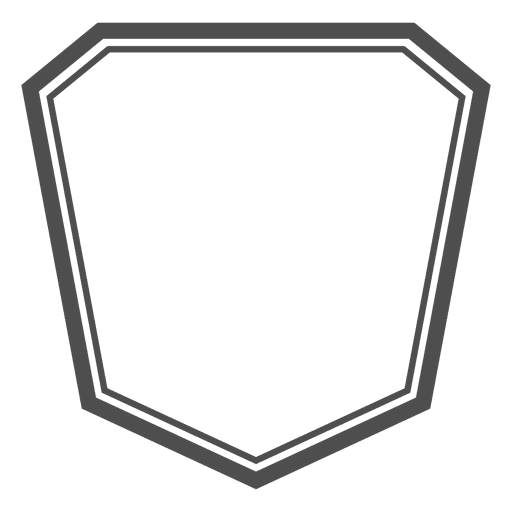 Polygon asymmetric emblem PNG Design