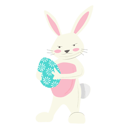Guardián de huevos de pascua conejo Diseño PNG