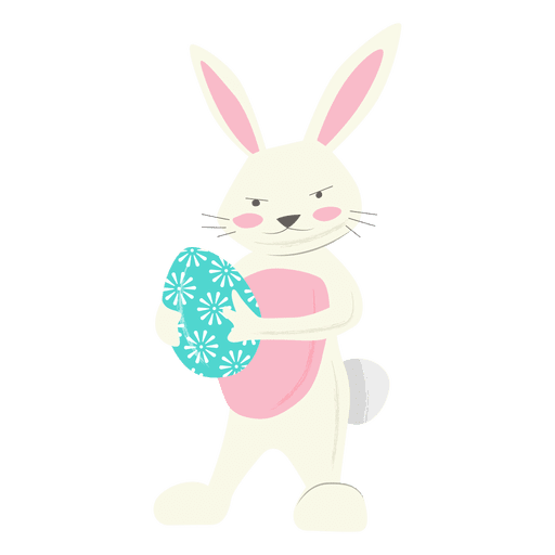 Rabbit easter egg keeper PNG Design