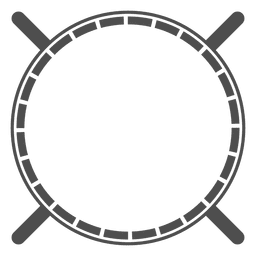 Abgerundeter Schild heraldisch gekreuzte Speere PNG-Design