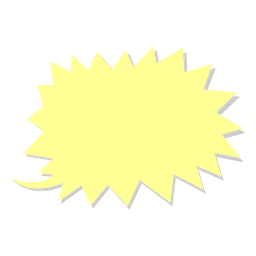 Balões de palavras cômicas gritando Desenho PNG
