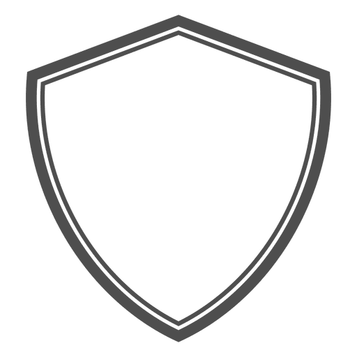 Shield heraldic emty PNG Design