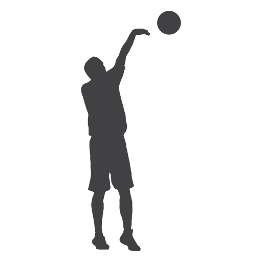 Shot ball player PNG Design